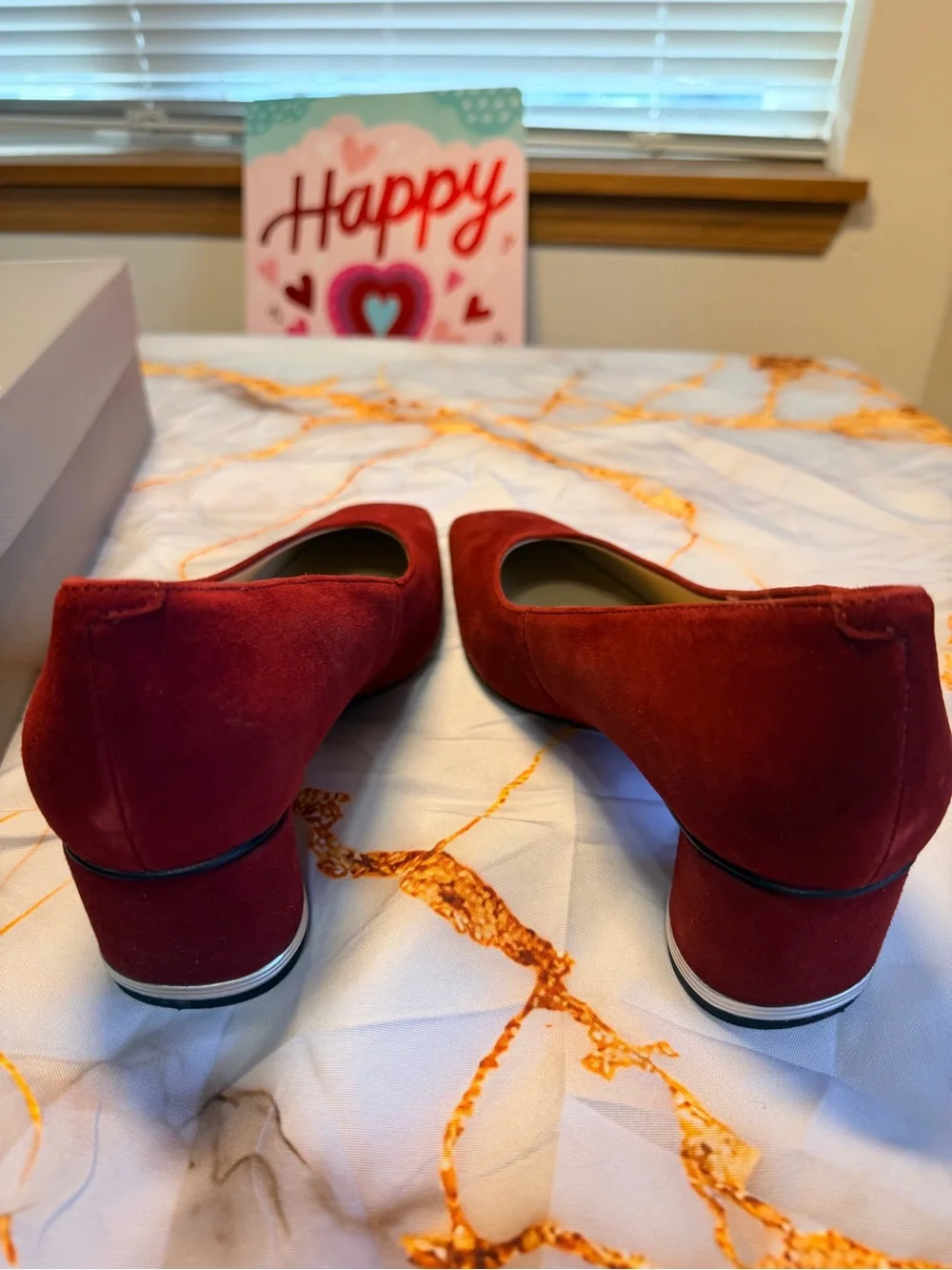 Franco Sarto Pisa Deep red heels size 8